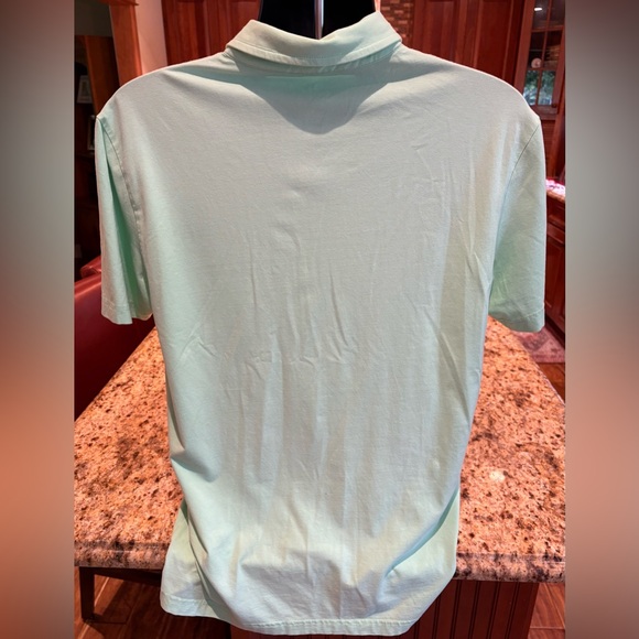 Peter Millar men’s golf polo. Sharp‎ green with PM logo. Large. EUC - Picture 6 of 7